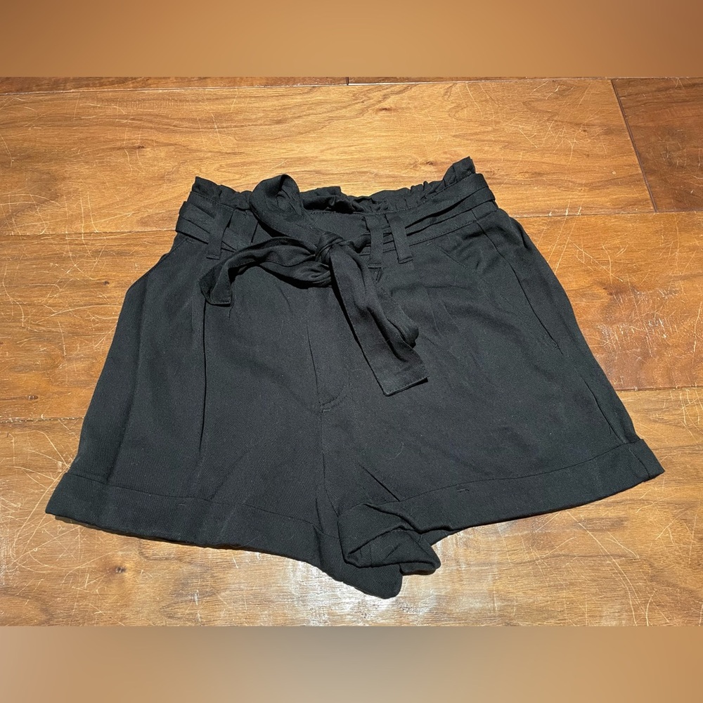 Forever 21 Black Ruffle Shorts